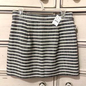 J.Crew Striped Tweed Mini Skirt
